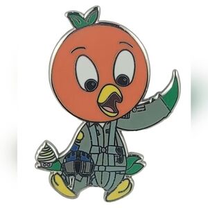 Disney Orange Bird In Aviator Camouflage Trading Pin